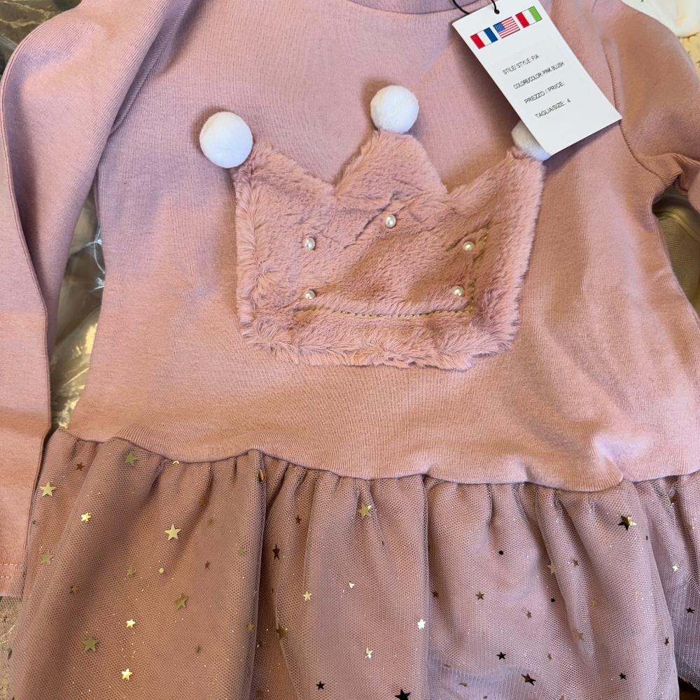 NWT Ciao Milano Fia Dress Girls Size 4